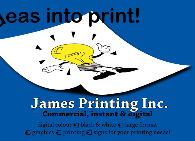 James Printing binding services